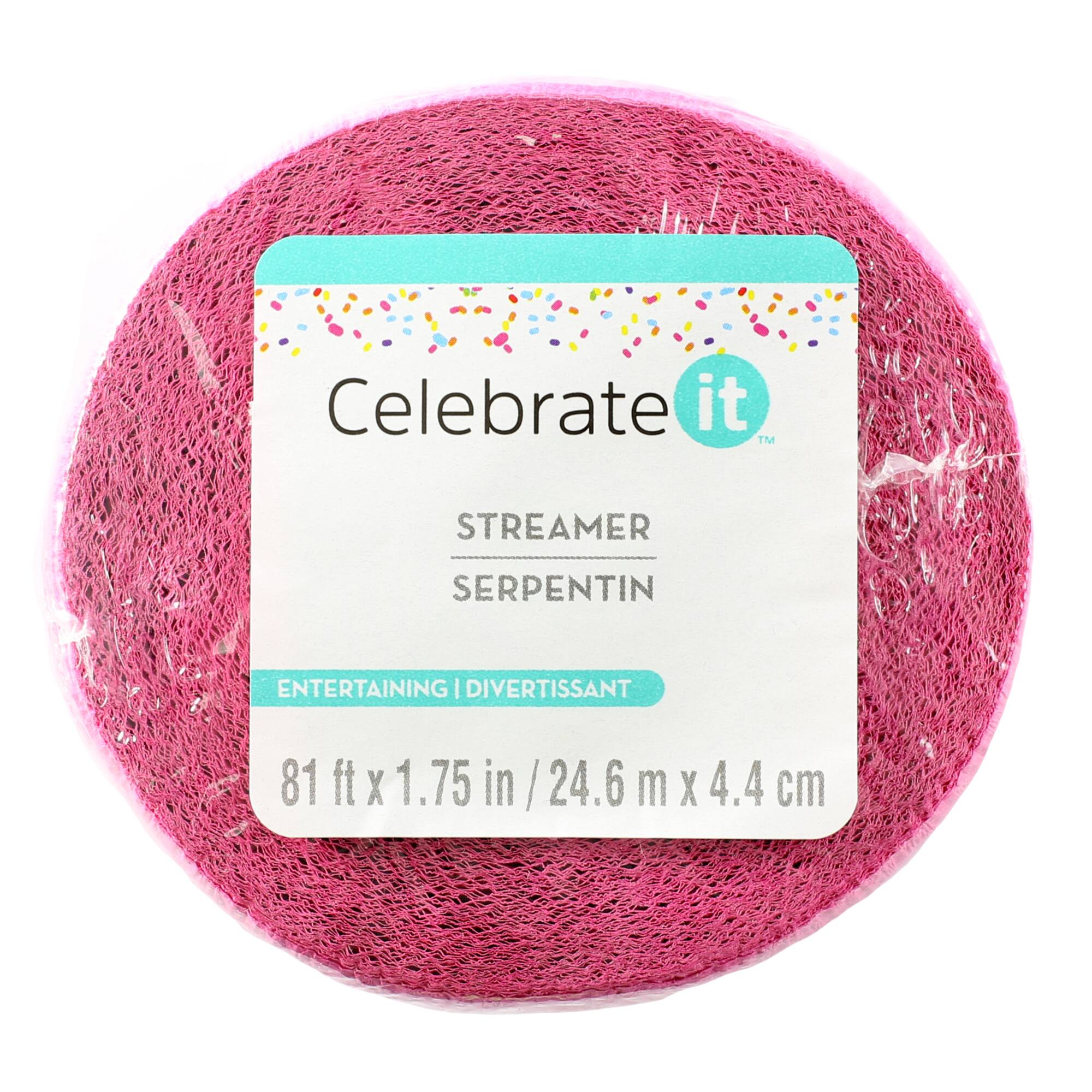 48 Pack: 81ft. Pink Crepe Streamer by Celebrate It™